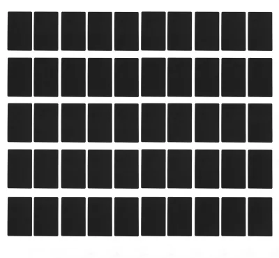 Immagine prodotto di 50 biglietti da visita con incisione laser in alluminio impermeabile e resistente all'usura, per visite aziendali, colore nero