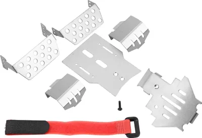 Obrázek produktu pro 6 kusů pancéřových ochranných desek podvozku z nerezové oceli pro RC auta Traxxas TRX-4