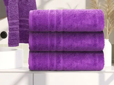 Obrázek produktu pro Osuška Classic 70 x 140 cm fialová, 100% bavlna
