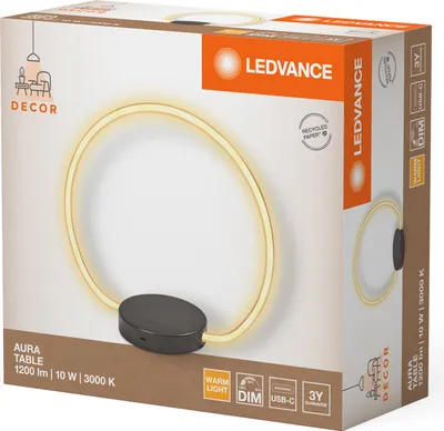 Obrázek produktu pro Stolní LED lampa LEDVANCE AURA TABLE 1200lm, 10 W, 3000K
