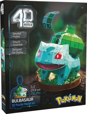 Obrázok produktu pre 4D Build FDP FAP Pokemon Bulbasaur GML, 195 kusov, rozprávky, 12 rok / roky
