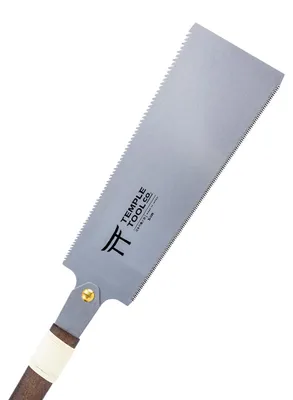 Produktbild von Temple Tool Co. - Japanische Handsäge Ryoba 9,5 mm mit Längs- und Querschnitt, Holzsäge für Schwalbenschwänze, Zapfen, Tischlerei, Schneiden auf Länge