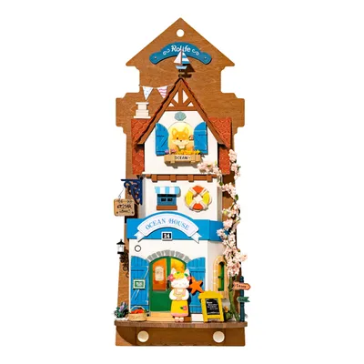 Produktbild von 3D-Bilderpuzzle, Villa auf der Insel der DIY-Träume, Rolife, 122 Teile