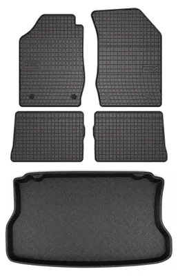 Obrázok produktu pre Gumové autokoberce SolidPRO + vaňa kufra pre: Renault Clio II 1998-2005 hatchback 5 ks