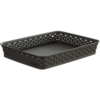 Image de CURVER Basket RATTAN "Y" STYLE - A4 brun foncé 00095-210