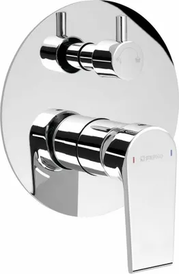 Produktbild von Sapho KAI Unterputz-Duscharmatur, 2 Wege, Drehschalter, Chrom