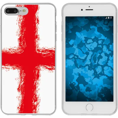 Produktbild von PhoneNatic Case kompatibel mit Apple iPhone 7 Plus / 8 Plus Silikon-Hülle WM England M4