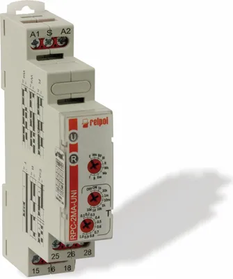 Produktbild von RELTECH Zeitrelais RMFR2, 2 Wechsler, 10 Funktionen