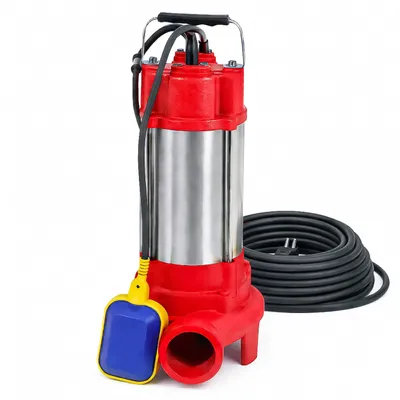 Immagine prodotto di Pompa per acqua/acque reflue con trituratore e interruttore a galleggiante, 750 W, per acqua pulita e sporca, raccordo angolare per la pompa incluso nel set