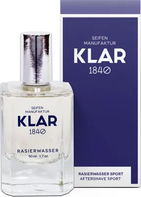 Produktbild von Klar Seifen Rasierwasser Sport, 50ml, für langanhaltendes Frischegefühl