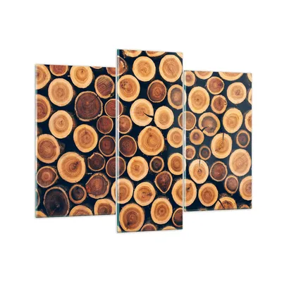 Produktbild von Bilder auf glas - Knoten Baum Stamm - 130x100cm - Glasbilder - Wandbilder - Kunstdruck - zum Aufhängen bereit - Wanddekoration aus Glas - Glas Bilder - Wandbild auf Glas - 3 Teile - GCB130x100-3974