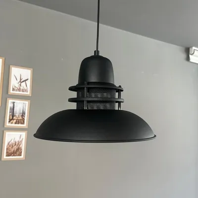 Produktbild von Hängelampe Pendelleuchte Schwarze Vintage Lampe