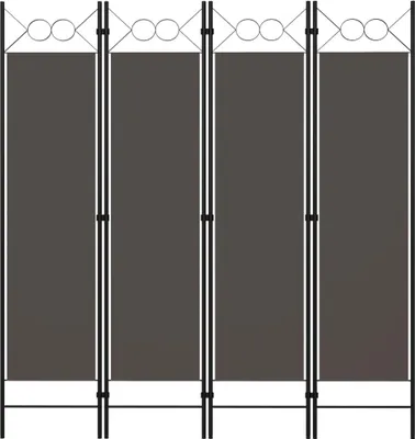Obrázek produktu pro Maison Exclusive 4dílný skládací paraván antracitový 160 x 180 cm