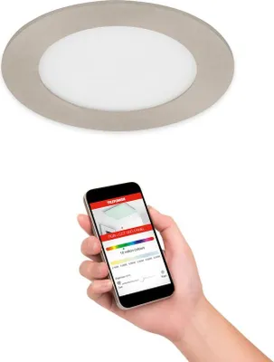 Obrázek produktu pro LED vestavné světlo Smart WiFi App control Bluetooth 6W stříbrný kov Telefunken