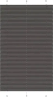 Obrázek produktu pro Plisovaná roleta černá 115x200 cm Šířka látky 114,4cm Polyester