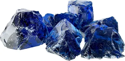 Produktbild von Gartensteine Blau 12 cm Glas