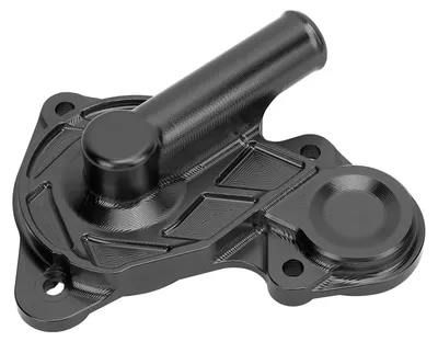 Image de Couvercle de pompe à eau pour moto, protection du carter de liquide de refroidissement, pièce de rechange en alliage d'aluminium usinée CNC pour XMAX 125, 250, 300 et 400 (modèles 2017 à 2024), noir