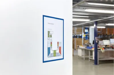 Produktbild von magnetofix Magnetrahmen 5 St. blau, A5