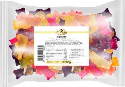 Produktbild von LÜHDERS Big Bären in der 500g Vorratspackung