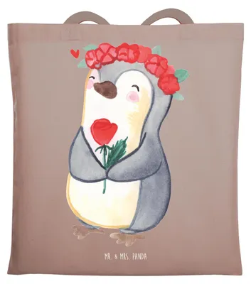Produktbild von Mr. & Mrs. Panda Stoffbeutel Jungfrau Astrologie - Braun Pastell - Geschenk, Tierkreiszeichen, Jutetasche, Tote Bag, Schultasche, Geburtstagsgeschenk, Beutel, Tasche