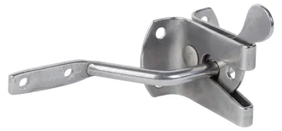 Immagine prodotto di Alberts 326197 Serratura per cancello da giardino, acciaio inox, lunghezza piastra 55 mm, larghezza piastra 45 mm