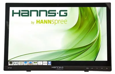 Image de HANNS.G HT161HNB - Série HT - Moniteur LED - 39,6 cm (15,6") - Écran tactile - 1366 x 768 @ 60 Hz - 220 cd/m² - 500:1 - 12 ms - HDMI, VGA - Casque d'écoute