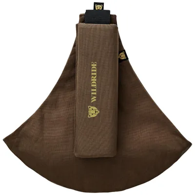 Produktbild von Wildride Kindertrage, 100% Baumwolle, leichte Hüfttrage für Kleinkinder ab 9 Monate, ergonomisches Design, bis 20 kg, Kaffee