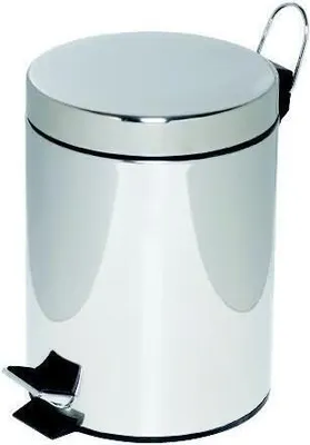 Produktbild von Tretabfalleimer Stahl kunststoffbeschichtet 5l chrom