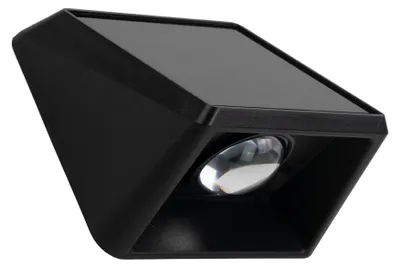 Immagine prodotto di Lampada da esterno solare LUXULA, 18 lumen, regolabile in tonalità di luce calda, neutra e fredda (CCT), colore nero, grado di protezione IP54