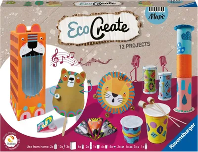 Produktbild von Ravensburger EcoCreate Musik-Bastelset