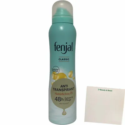 Produktbild von Fenjal Classic Antitranspirant Spray (150ml Flasche) + usy Block