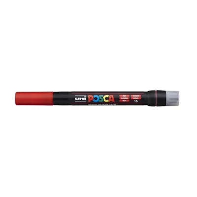 Obrázok produktu pre POSCA PCF-350, Červená, Biela, Čierna, Červená, 1 farba/farieb, atrament s vodným základom, Štetinkové zakončenie, Kolo