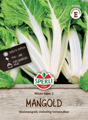 Produktbild von SPERLI Mangoldsamen White Silver 2 Beta vulgaris 50 Pflanzen