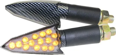 Produktbild von LED Mini Blinker 2 Stück Lynx carbon getönt E- für Roller Motorrad