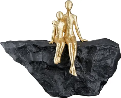 Zdjęcie produktu dla Gilde Skulptur, "Mutterliebe", Kunstharz, schwarz, goldfarben, VE 2, L. 6 cm, B. 24 cm, H. 17 cm 37461 4063387374610