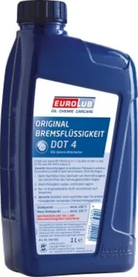 Produktbild von EUROLUB 542001 DOT 4 Bremsflüssigkeit Brems Flüssigkeit 1L Brake Fluid
