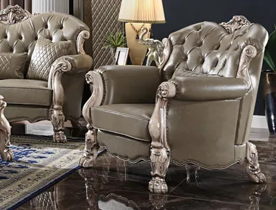 Produktbild von Barock Sessel Einsitzer Polster Sofa Couch Fernseh Couchen Design Wohnzimmer Neu