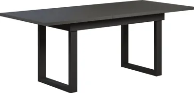 Produktbild von trendteam Speisen Esstisch Universal, Anthrazit Nachbildung, B/H/T ca. 160-200/76/90 cm
