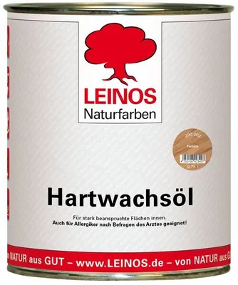 Produktbild von LEINOS 290 Hartwachsöl, 0,75 l, Farblos | sehr widerstandsfähige, seidenmatte Öl-Wachs-Harz-Beschichtung | Ideal für stark strapazierte Holzfußböden und Treppen