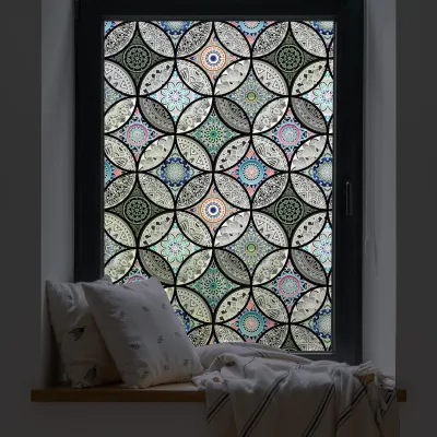 Obrázok produktu pre Samolepiaca fólia na okná z PVC, ochranná fólia, 90 x 200 cm, vhodná do kúpeľní