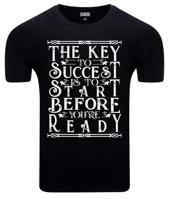 Produktbild von Diarbo Herren T-Shirt mit Motivationsdruck in Schwarz Gr.XXL