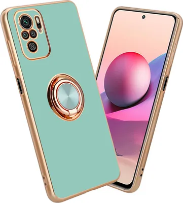 Produktbild von Cadorabo Schutzhülle für Xiaomi RedMi NOTE 10 4G / RedMi NOTE 10S Hülle in Türkis Etui Case Cover Kameraschutz