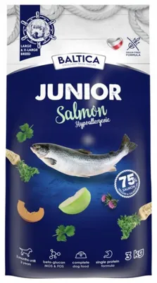 Produktbild von BALTICA EXCELLENT Trockenfutter für Hunde, Junior Lachs Hypo. L / XL 3 kg