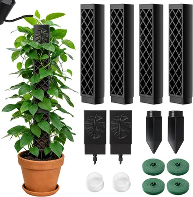 Obrázok produktu pre Mechová tyč 24.5 cm, 4 kusy, D-tvar, pre popínavé rastliny