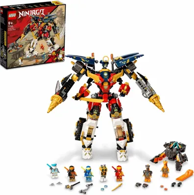 Zdjęcie produktu dla LEGO NINJAGO Wielofunkcyjny ultramech ninja, Zestaw do budowania, 9 lat(a), Plastik, 1104 szt., 1,47 kg