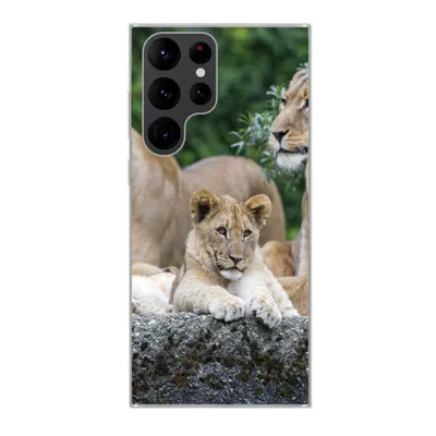 Produktbild von MuchoWow® Handyhülle Schutzhülle Hülle für Samsung Galaxy S22 Ultra Löwen - Tiere - Jungtiere Silikon Softcase Handy Hülle - Abbildung
