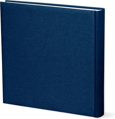 Produktbild von Famanu Fotoalbum 31 x 31 cm mit Baumwollumschlag und 80 Seiten - Blau