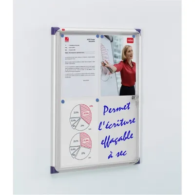Produktbild von Nobo Infokasten Pacific 4 x A4, Aluminium, 4 x A4, 510 mm, 680 mm, 22 mm, 1 Stück(e)