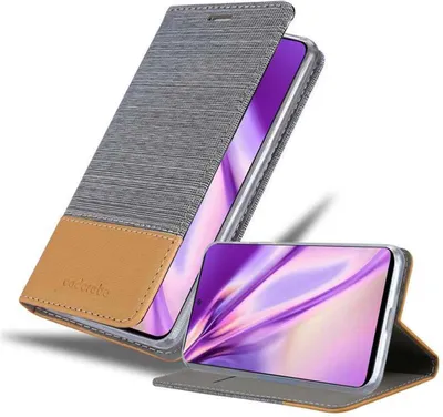 Immagine prodotto di Cadorabo custodia per Samsung Galaxy A51 4G / M40s cover protettiva in grigio custodia per cellulare custodia a libro cover
