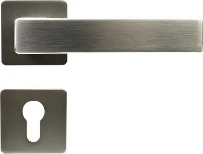 Produktbild von FELGNER Drückergarnitur Bormio (Lochung: Profilzylinder, Oberfläche: Nickel) Lochung: Profilzylinder Oberfläche: Nickel